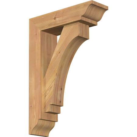 Imperial Traditional Smooth Bracket W/ Offset Brace, Western Red Cedar, 5 1/2W X 18D X 26H